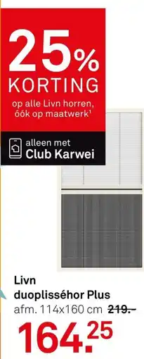 Karwei Livn duoplisséhor Plus aanbieding