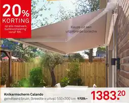 Karwei Knikarmscherm Calando aanbieding