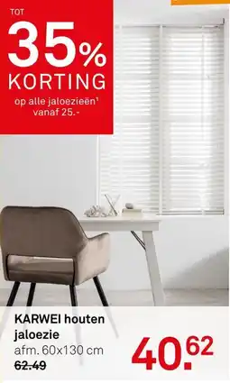 Karwei KARWEI houten jaloezie aanbieding