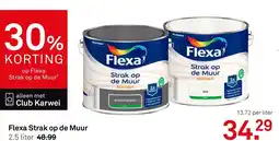 Karwei Flexa Strak op de Muur aanbieding