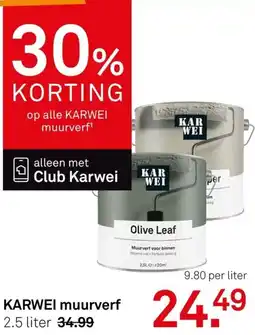 Karwei KARWEI muurverf aanbieding
