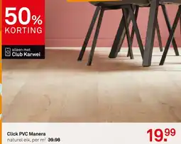 Karwei Click PVC Manera naturel eik aanbieding
