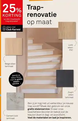 Karwei Traprenovatie op maat aanbieding