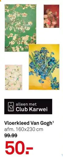 Karwei Vloerkleed Van Gogh' aanbieding