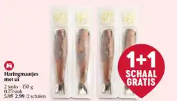 Delhaize Haringmaatjes met ui aanbieding