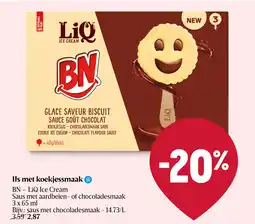 Delhaize IJs met koekjessmaak aanbieding