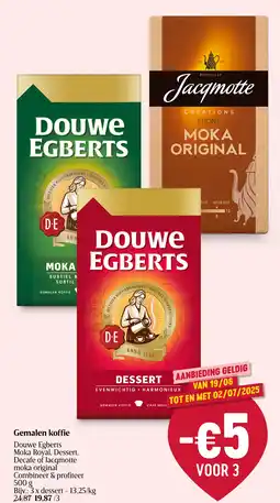 Delhaize Gemalen koffie aanbieding