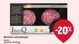 Delhaize Iberische varkensburger aanbieding