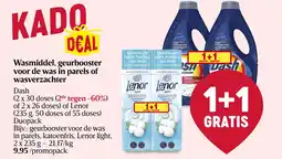 Delhaize Wasmiddel, geurbooster voor de was in parels of wasverzachter aanbieding