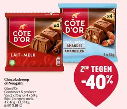 Delhaize Chocoladereep of Nougatti aanbieding