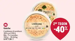 Delhaize Quiche aanbieding