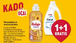 Delhaize Wasmiddel of wasverzachter aanbieding