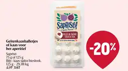 Delhaize Geitenkaasballetjes of kaas voor het aperitief aanbieding