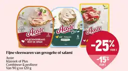 Delhaize Fijne vleeswaren van gevogelte of salami aanbieding