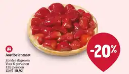 Delhaize Aardbeientaart aanbieding