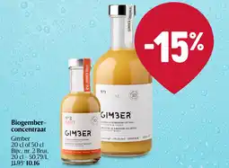 Delhaize Biogemberconcentraat aanbieding