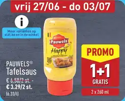 ALDI Pauwels Tafelsaus aanbieding