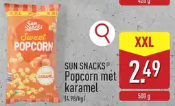 ALDI Sun Snack Popcorn met Karamel aanbieding