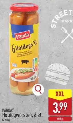 ALDI Panda Hotdogworsten aanbieding