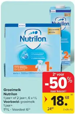 Carrefour Groeimelk Nutrilon aanbieding