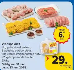 Carrefour Vleespakket aanbieding