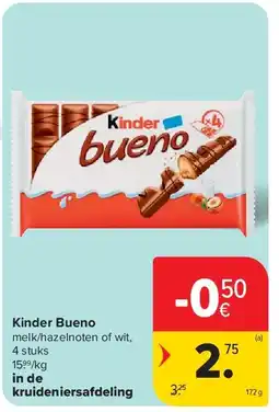 Carrefour Kinder Bueno aanbieding