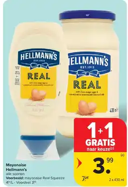 Carrefour Mayonaise Hellmann’s aanbieding