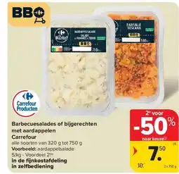 Carrefour Barbecuesalades of bijgerechten met aardappelen Carrefour aanbieding