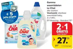 Carrefour Gamma wasmiddelen Le Chat aanbieding
