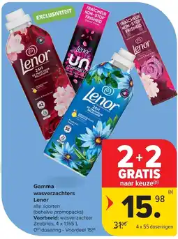 Carrefour Gamma wasverzachters Lenor aanbieding