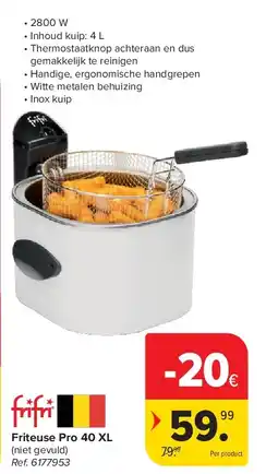 Carrefour Friteuse Pro 40 XL aanbieding