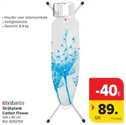 Carrefour Strijkplank Cotton Flower aanbieding