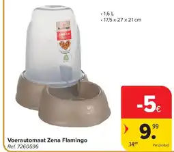 Carrefour Voerautomaat Zena Flamingo aanbieding