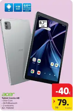 Carrefour Tablet Iconia A8 aanbieding