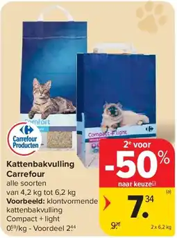 Carrefour Kattenbakvulling Carrefour aanbieding