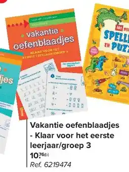 Carrefour Vakantie oefenblaadjes - Klaar voor het eerste leerjaar/groep 3 aanbieding