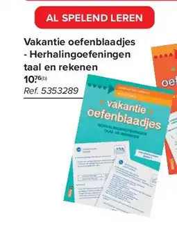 Carrefour Vakantie oefenblaadjes - Herhalingoefeningen % taal en rekenen aanbieding