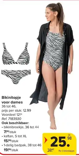 Carrefour Bikinitopje voor dames aanbieding