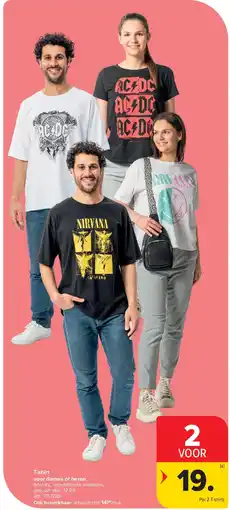 Carrefour T-shirt voor dames of heren aanbieding
