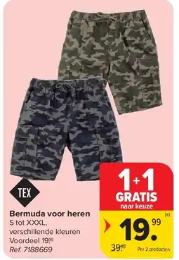 Carrefour Bermuda voor heren aanbieding