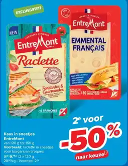 Carrefour Kaas in sneetjes EntreMont aanbieding