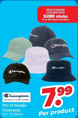 Carrefour Pet of hoedje Champion aanbieding