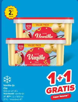 Carrefour Vanille-ijs Ola aanbieding