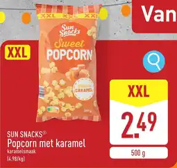 ALDI Sun Snacks Popcorn met Karamel aanbieding