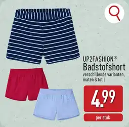 ALDI Up2fashion Badstofshort aanbieding