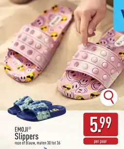 ALDI Emoji Slippers aanbieding