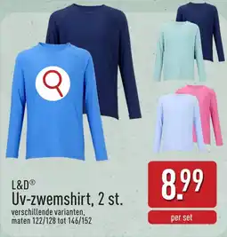ALDI L&D Uv-zwemshirt aanbieding