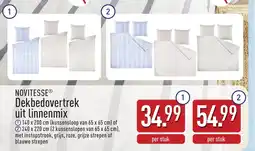 ALDI Novitesse Dekbedovertrek uit Linnenmix aanbieding