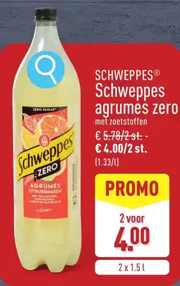 ALDI Schweppes agrumes zero aanbieding