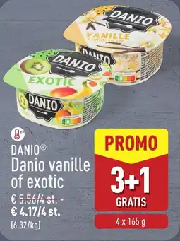 ALDI Danio vanille of exotic aanbieding